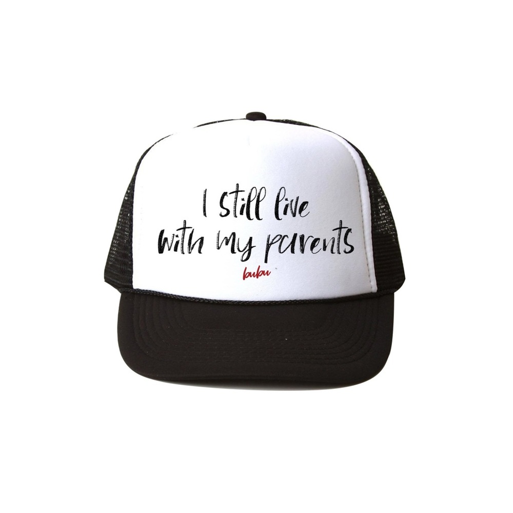 bubu I Still Live with my Parents Trucker Hat, 3-18mo